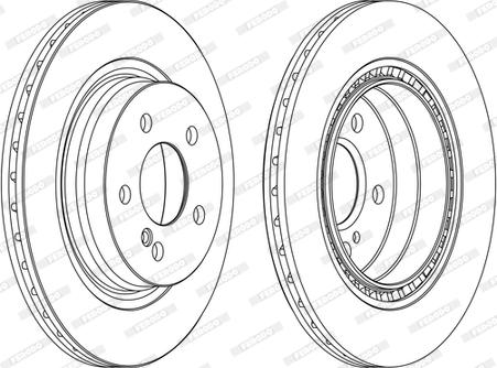 Ferodo DDF1700C - Тормозной диск autospares.lv