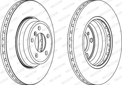 Ferodo DDF1701C - Тормозной диск autospares.lv