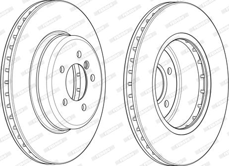 Ferodo DDF1701 - Тормозной диск autospares.lv