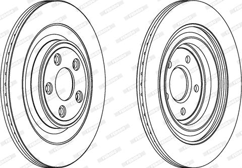 Ferodo DDF1703 - Тормозной диск autospares.lv