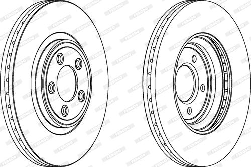 Ferodo DDF1702C-1 - Тормозной диск autospares.lv