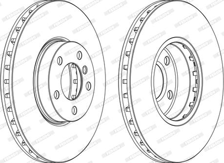 Ferodo DDF1714C-1-D - Тормозной диск autospares.lv