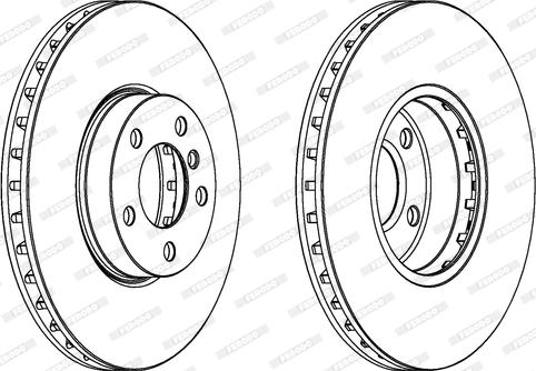 Ferodo DDF1714C - Тормозной диск autospares.lv