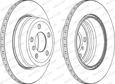 Ferodo DDF1715C-1-D - Тормозной диск autospares.lv