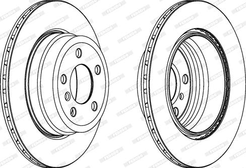 Ferodo DDF1715C - Тормозной диск autospares.lv