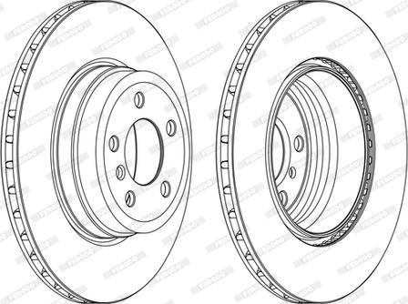 Ferodo DDF1716C-1-D - Тормозной диск autospares.lv