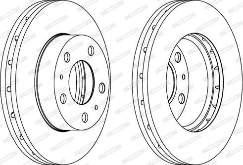 Ferodo DDF1718-1 - Тормозной диск autospares.lv