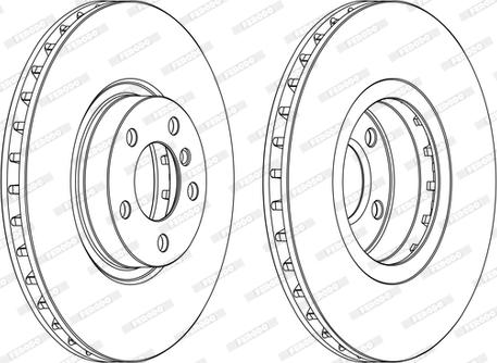 Ferodo DDF1713C-1-D - Тормозной диск autospares.lv