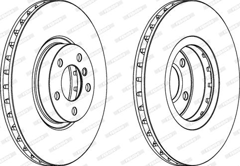 Ferodo DDF1713 - Тормозной диск autospares.lv