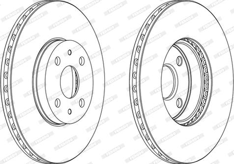 Ferodo DDF1780C-1-D - Тормозной диск autospares.lv