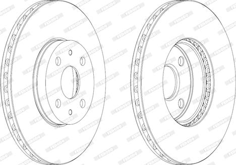 Ferodo DDF1780C - Тормозной диск autospares.lv