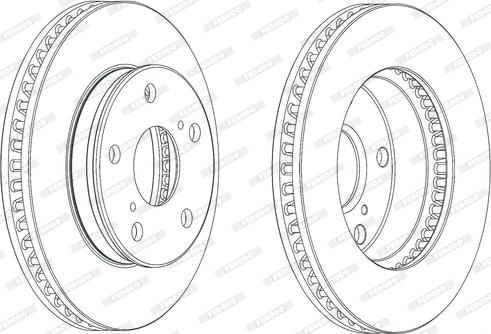 Ferodo DDF1782C - Тормозной диск autospares.lv