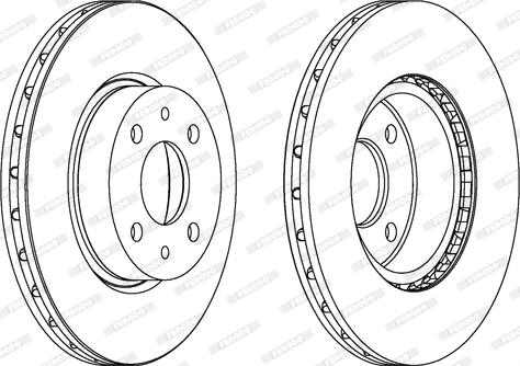 Ferodo DDF178 - Тормозной диск autospares.lv