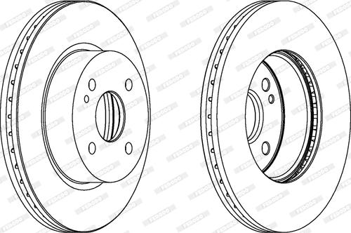 Ferodo DDF1738C - Тормозной диск autospares.lv