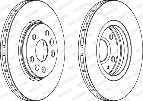 Ferodo DDF1733C - Тормозной диск autospares.lv