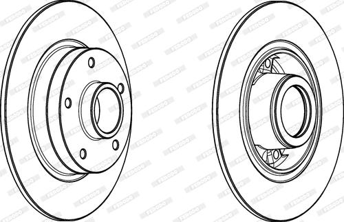 Ferodo DDF1732-1 - Тормозной диск autospares.lv