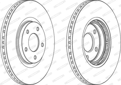 Ferodo DDF1724C-D - Тормозной диск autospares.lv