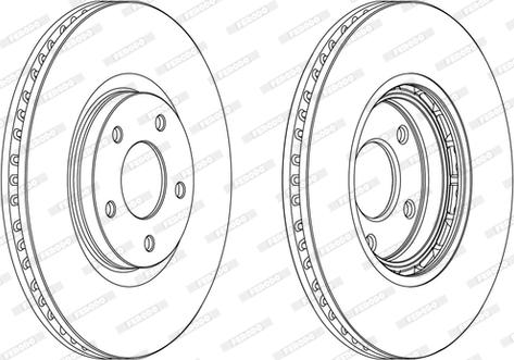 Ferodo DDF1724C - Тормозной диск autospares.lv