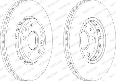 Ferodo DDF1726C - Тормозной диск autospares.lv