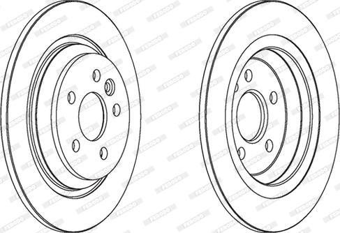 Ferodo DDF1720 - Тормозной диск autospares.lv