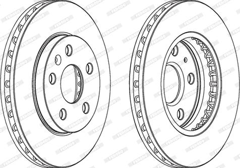 Ferodo DDF1721C - Тормозной диск autospares.lv