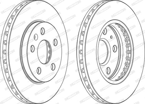 Ferodo DDF1721DSR/L-D - Тормозной диск autospares.lv