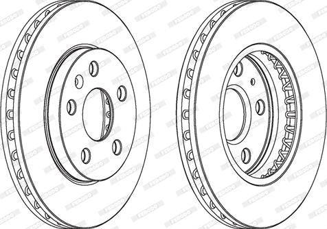 Ferodo DDF172-1 - Тормозной диск autospares.lv