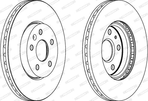 Ferodo DDF1722C - Тормозной диск autospares.lv