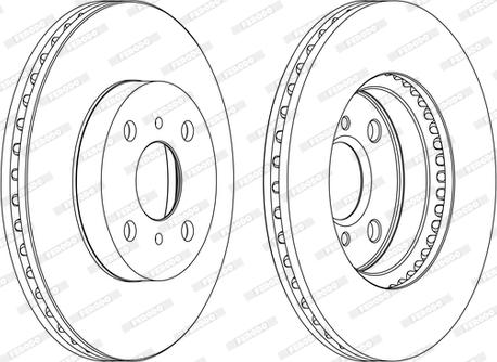 Ferodo DDF1779P-D - Тормозной диск autospares.lv