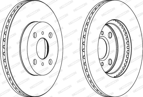 Ferodo DDF1779 - Тормозной диск autospares.lv