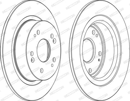 Ferodo DDF1776C - Тормозной диск autospares.lv