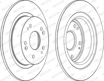 Ferodo DDF1776DSR/L-D - Тормозной диск autospares.lv