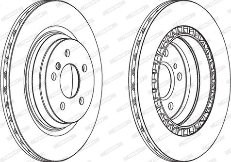 Ferodo DDF1771C - Тормозной диск autospares.lv