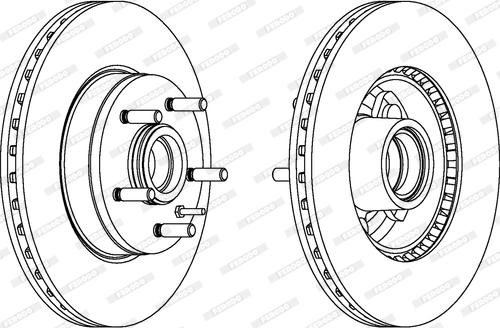 Ferodo DDF177 - Тормозной диск autospares.lv