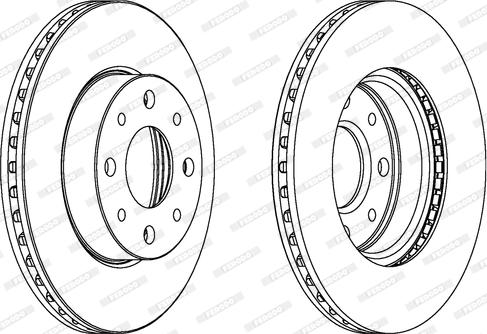 Ferodo DDF888 - Тормозной диск autospares.lv