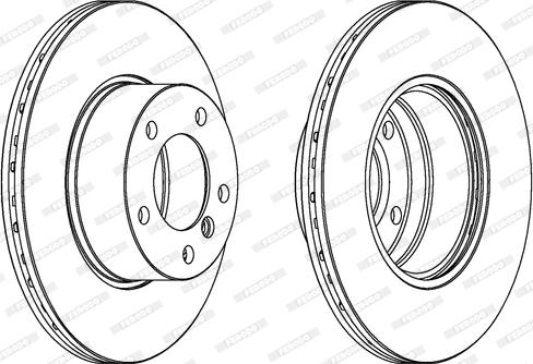 Ferodo DDF834C - Тормозной диск autospares.lv