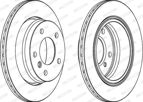 Ferodo DDF831 - Тормозной диск autospares.lv