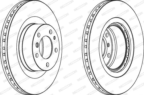 Ferodo DDF833 - Тормозной диск autospares.lv