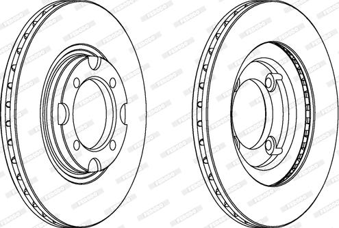 Ferodo DDF394 - Тормозной диск autospares.lv