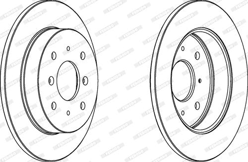 Ferodo DDF360 - Тормозной диск autospares.lv