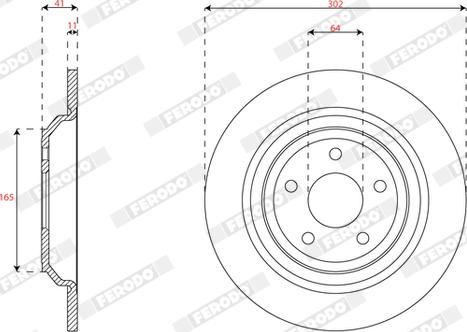 Ferodo DDF2977C - Тормозной диск autospares.lv