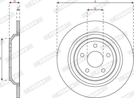 Ferodo DDF2977C - Тормозной диск autospares.lv