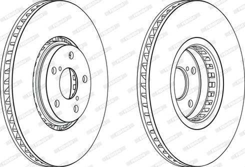 Ferodo DDF2498LC-1 - Тормозной диск autospares.lv