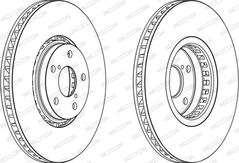 Ferodo DDF2498RC-1 - Тормозной диск autospares.lv