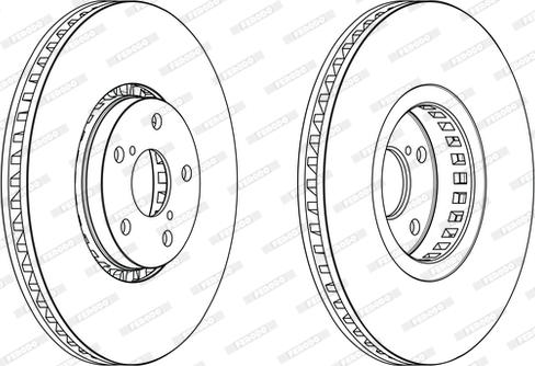 Ferodo DDF2497LC-1 - Тормозной диск autospares.lv