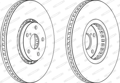 Ferodo DDF2497RC-1 - Тормозной диск autospares.lv