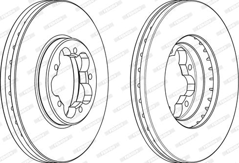 Ferodo DDF2469 - Тормозной диск autospares.lv