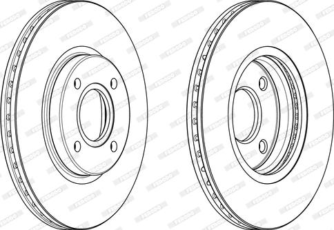 Ferodo DDF2461C - Тормозной диск autospares.lv