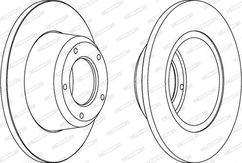 Ferodo DDF246 - Тормозной диск autospares.lv