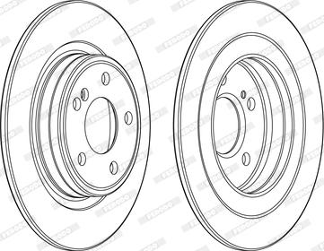 Ferodo DDF2486C - Тормозной диск autospares.lv